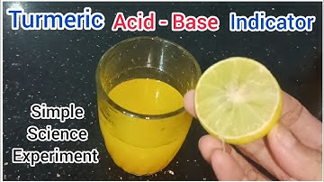 Science Experiment With Lemon | Experiment For Science Exhibition| Turmeric Acid-Base indicator |