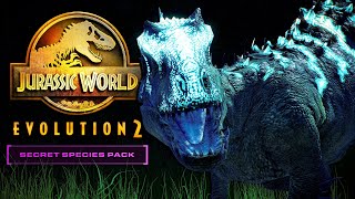 FULL SECRET PACK DLC SHOWCASE: All New HYBRIDS, Lux Skins & More!! | Jurassic World Evolution 2 HD