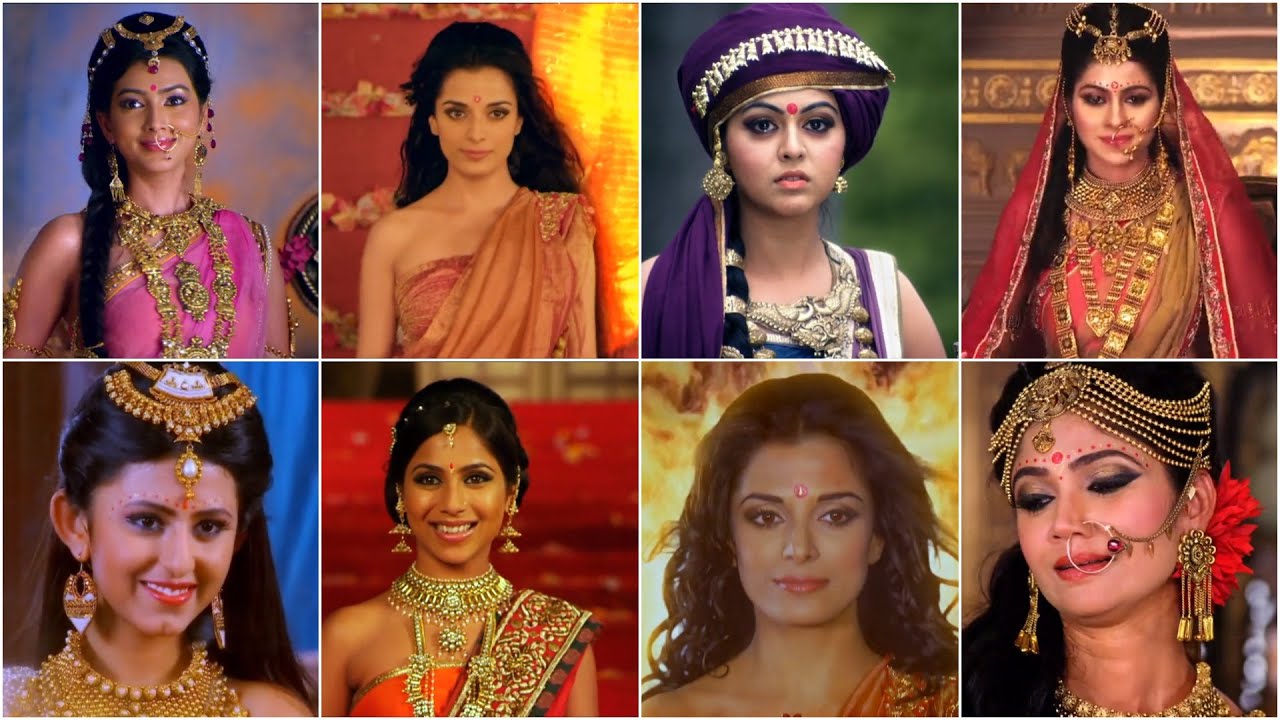 First Entry Looks Of Star Plus Mahabharat's Important Female ...
