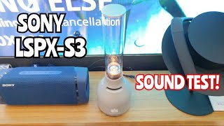 SONY LSPX-S3 Glass Sound Speaker | Bass Sound Test