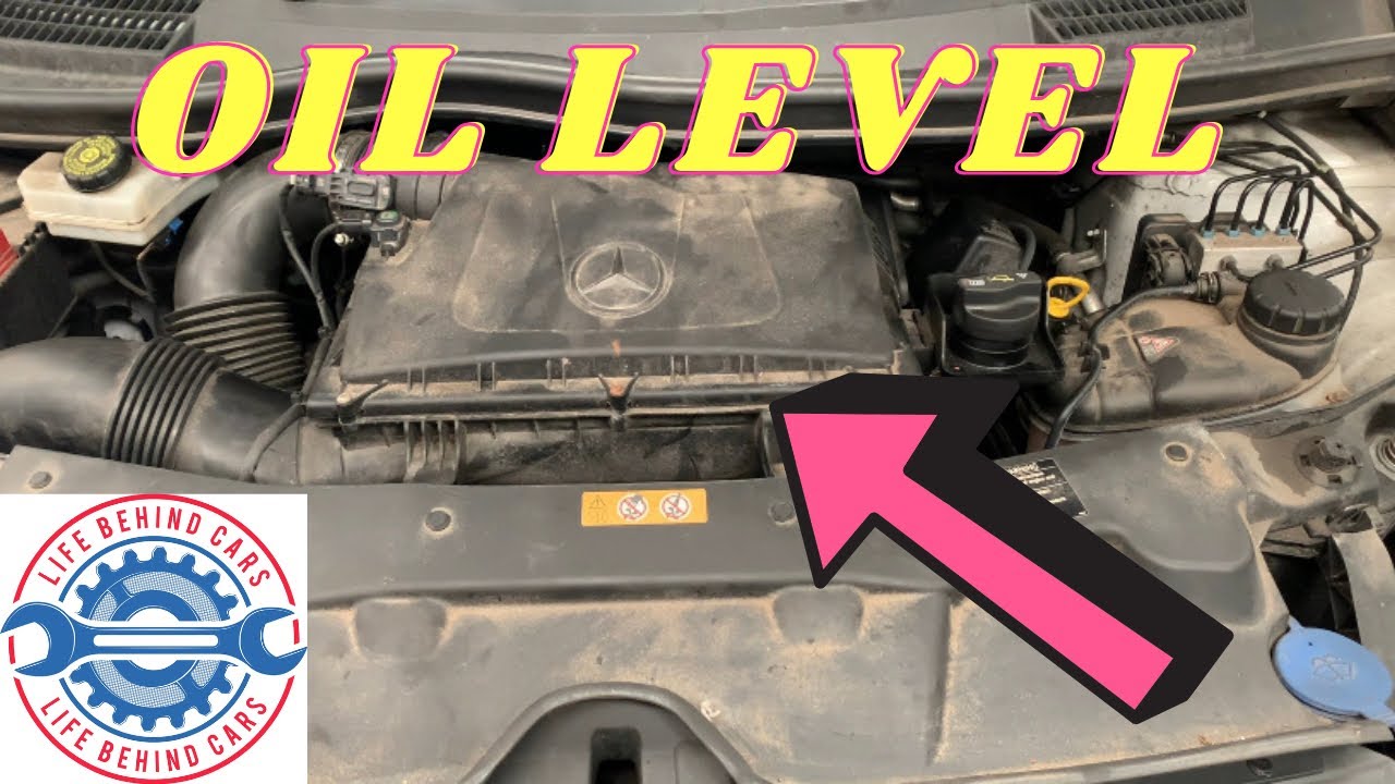 Mercedes Vito Diesel Engine Oil Level Dipstick Location YouTube