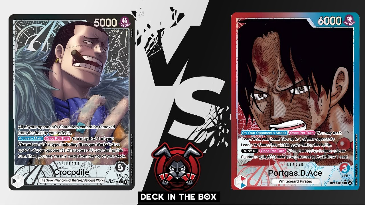 OP14 One Piece Local Tournament Crocodile vs R/B Ace  !!!