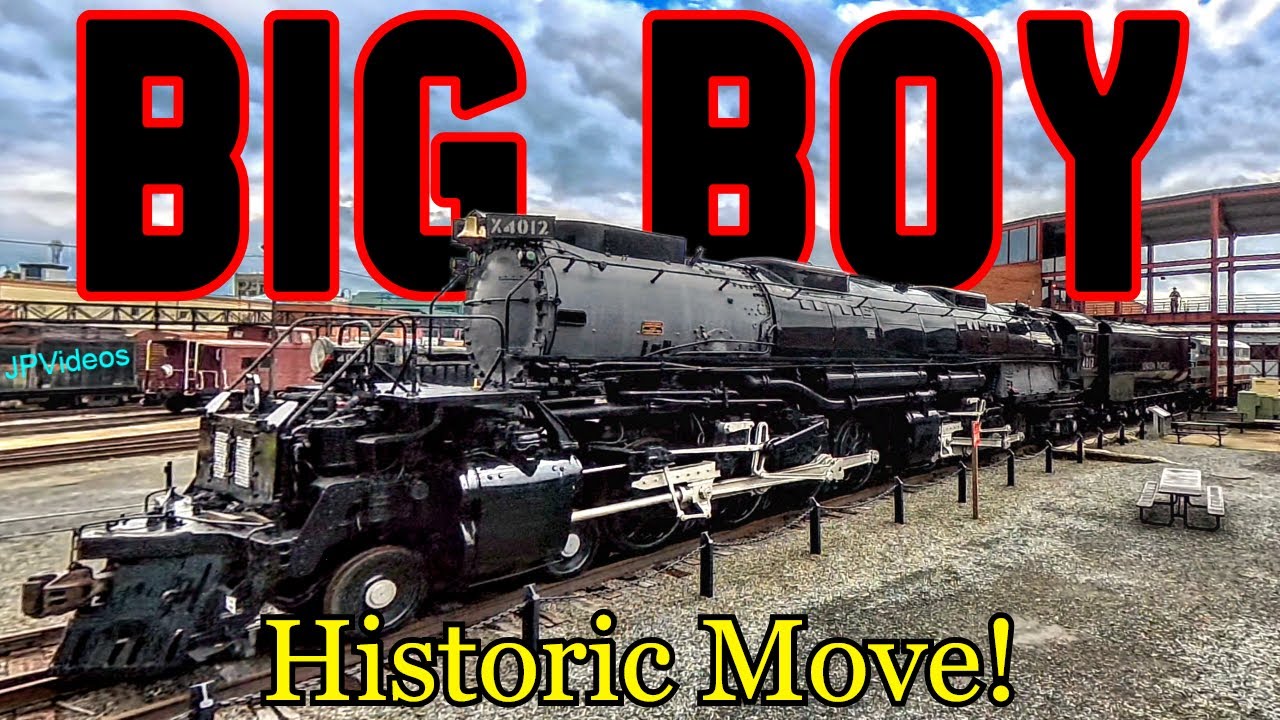 КРАЙНЕ РЕДКОЕ ВИДЕНИЕ движения Big Boy 4012 в Стимтауне