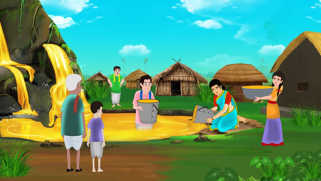 तेल का तालाब | Hindi Story | Hindi Kahaniya | Moral Stories | cartoon story