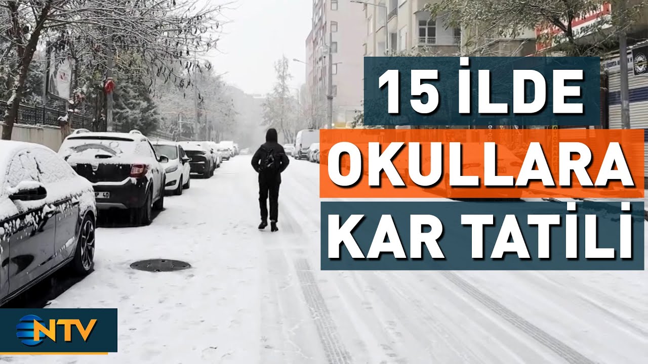 Kar Yağışı Eğitimi Durdurdu! Tatil Haberi Gelen İller | NTV