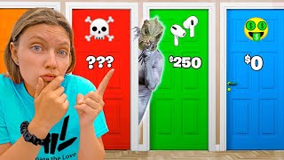 DON'T CHOOSE THE WRONG MYSTERY DOOR! Pranked by Pond Monster ($10,000 Challenge)