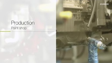 CLAAS Tractors - Making of. Paint shop / 2016 / en