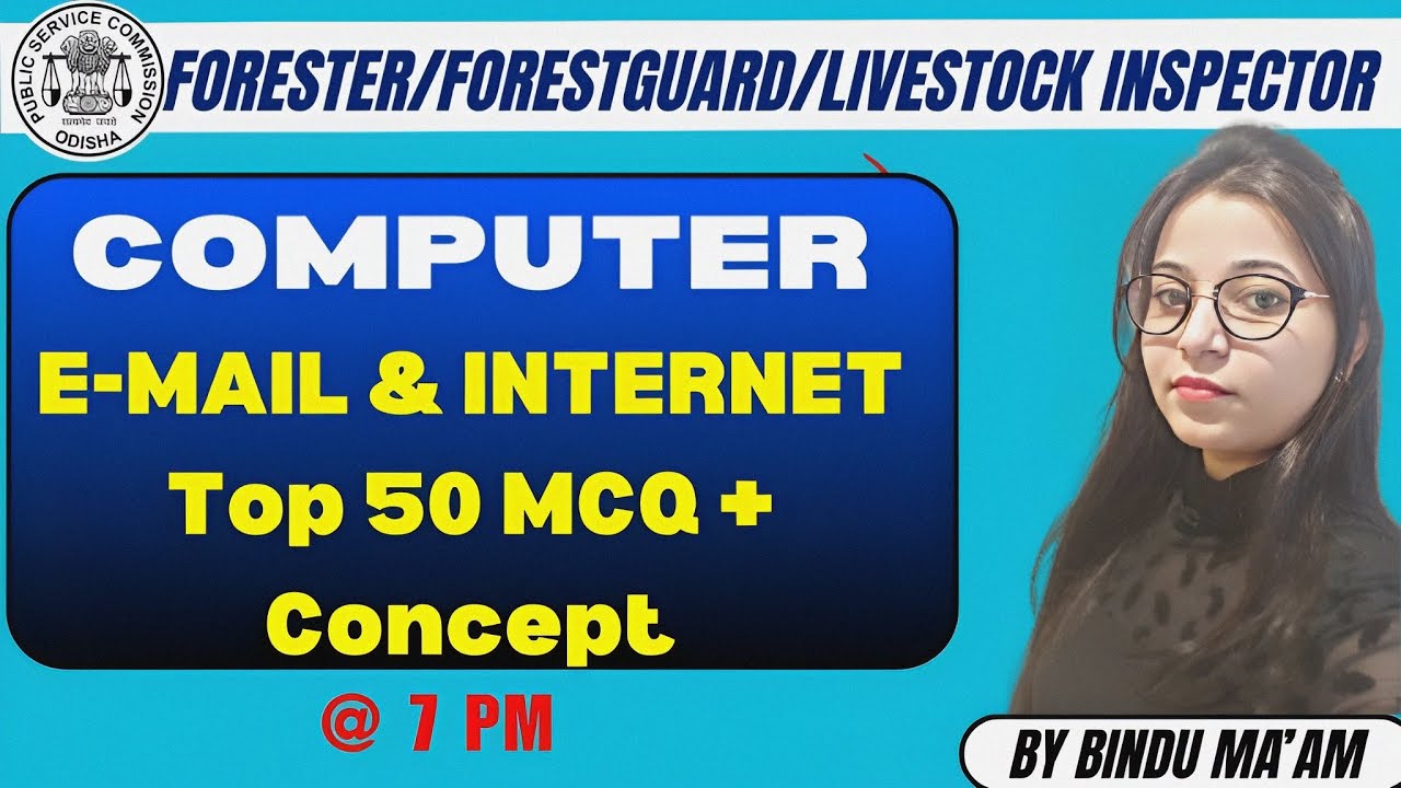 Computer || E-Mail & Internet || Top 50 MCQs with Concept || By Bindu ...