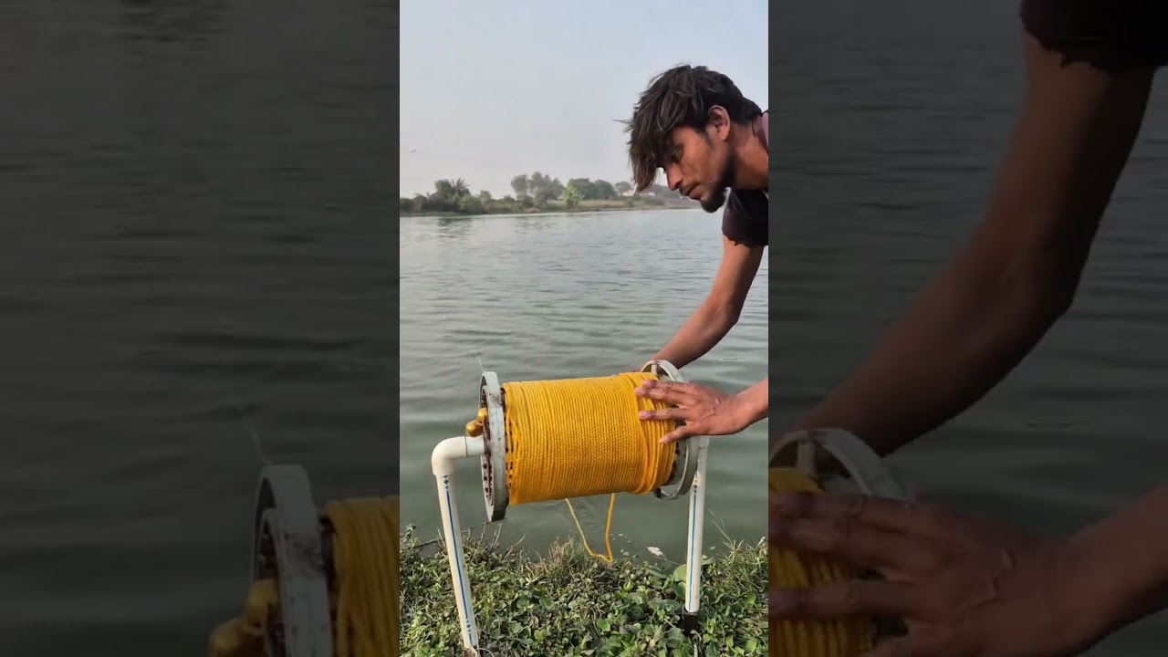 Unbelievable technique whole chicken trap fishing system 