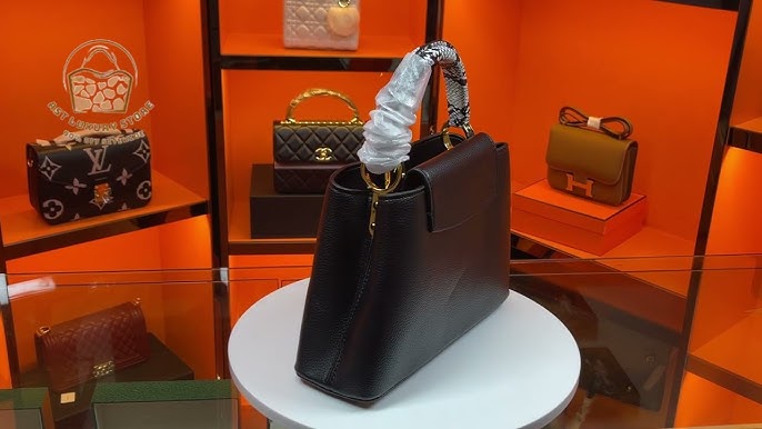 Louis Vuitton Magnolia Taurillon Capucines PM Bag
