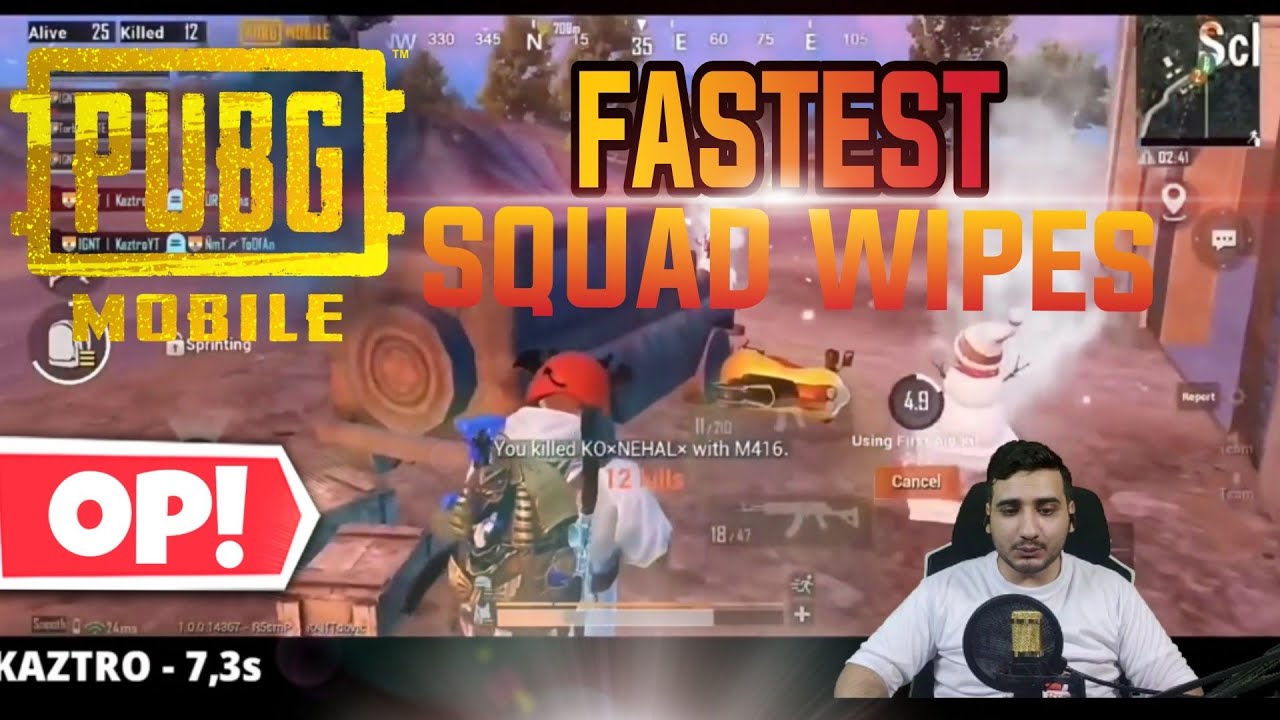 FASTEST SQUAD WIPE IN PUBG MOBILE / BGMI 🔥 - YouTube