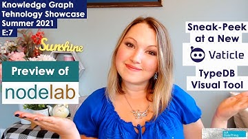 Knowledge Graph Technology Showcase (Summer) E7: Sneak-peek at a new TypeDB tool, NodeLab