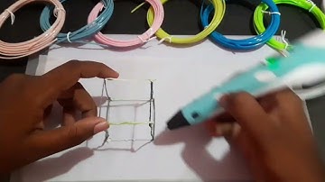 Crafting a 3D CUBE? || 3D Pen || #CraftsBites