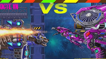 Lắp ráp robot Khủng long chiến đấu - Robot Eagle VS Robot Angry Bear