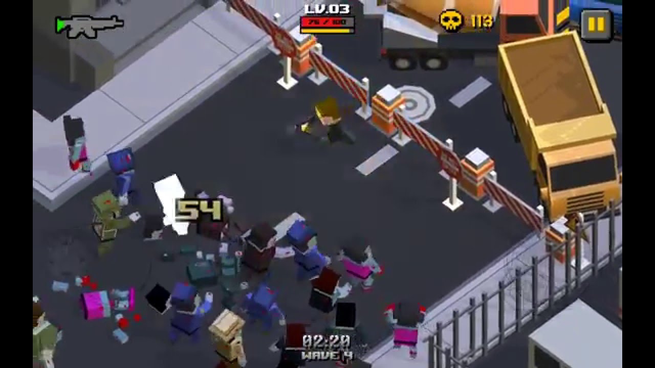 Cube Zombie War - Android gameplay PlayRawNow