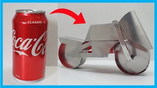 DIY Coke Can Bike in under 3 MINUTES!! (Tutorial)