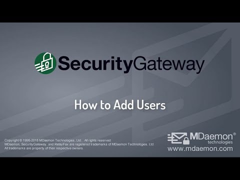 How to add users (Domain Admin) - Security Gateway for Email Tutorial