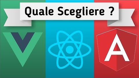 React Angular o Vue ? Il migliore framework per creare un Sito Web !