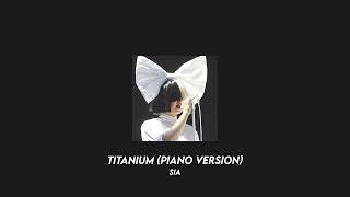 sia - titanium (piano version) (slowed + reverb) Resimi