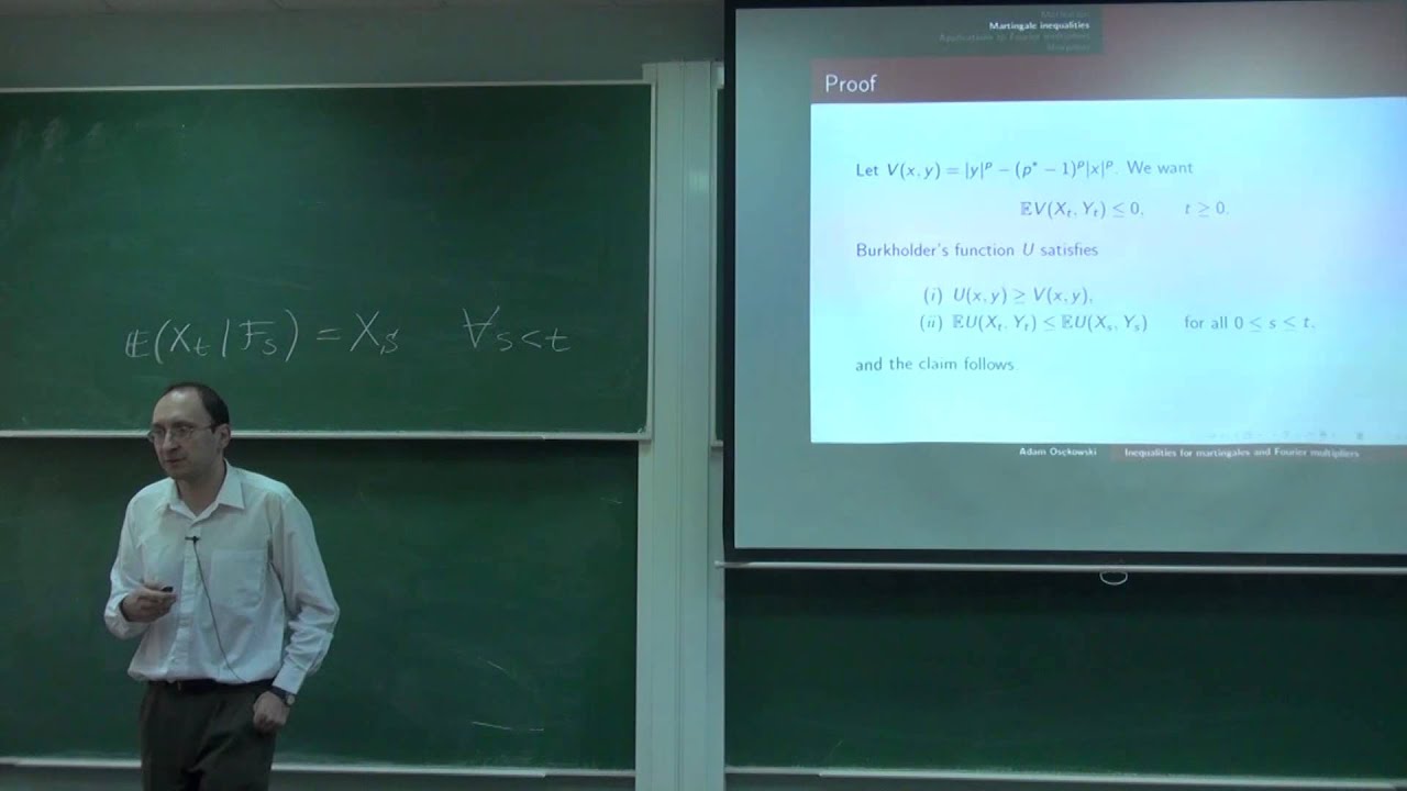 Inequalities for martingales and Fourier multipliers | Adam Osekowski | Лекториум