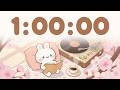 60 minute timer Chill in the Cafe 🎵 | 1 Hour Timer with Music for Classroom