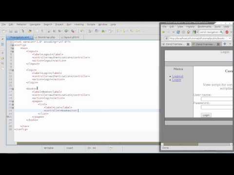 Zend Framework 1.8 tutorial 7 zend_navigation part 2