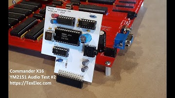 Commander X16 Prototype / YM2151 - Second Audio Test Success @ 8MHz!