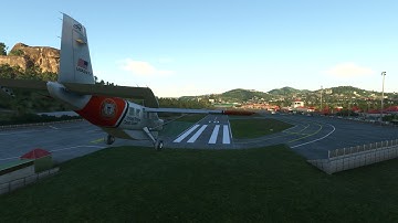 MSFS, converted FSX Kodiak landing in St. Barth