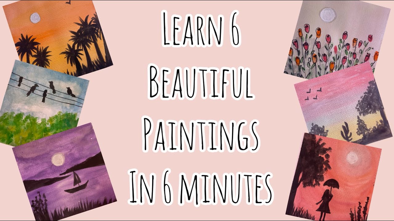 Unlock Your Inner Artist: 6 Incredibly Easy & Beautiful Paintings - YouTube