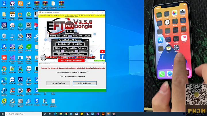 [Windows] Fix Notification Bypass iCloud iOS 12.0 to 14.x by EFT Pro