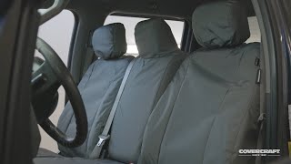 Ford F-350 Seat Cover Installation | SeatSaver 40/20/40 Front Seat (Covercraft)