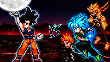 Manga Goku VS Goku SSGSS (Team Shonen) in Jump Force Mugen