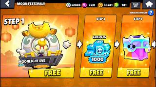 1000 FREE CREDITS🔓🔥 MOON FESTIVAL FREE GIFTS😱 BRAWL STARS NEW UPDATE🔥