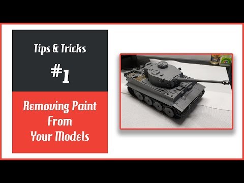 How to Remove Acrylic & Enamel paint from your models