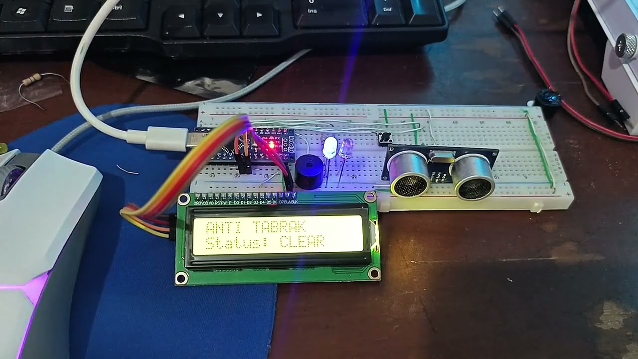 Project UAS | Arduino 2 mode, Sensor anti tabrak & parking | 