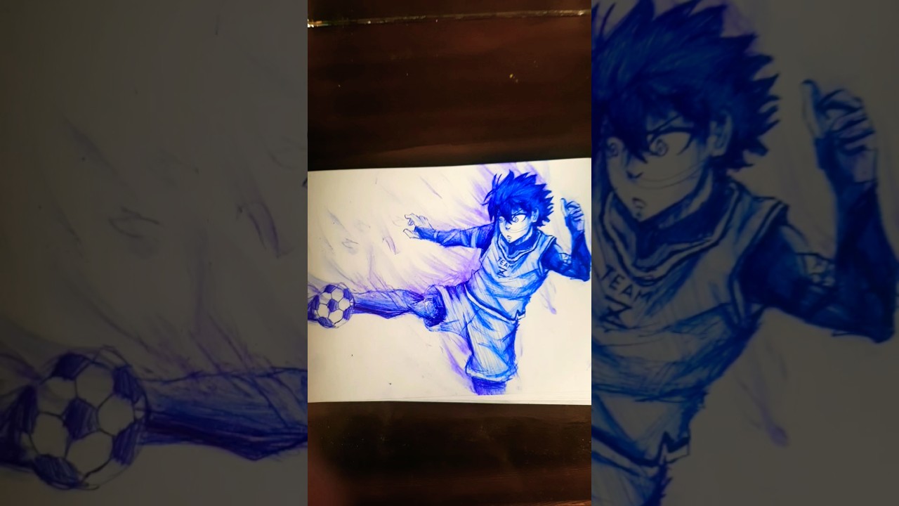 Drawing Isagi the Egiost from Bluelock |Glowart|