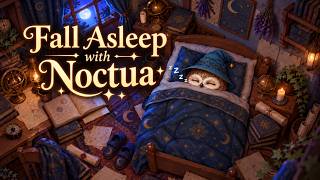 Fall Asleep with Noctua the Owl 🦉🌙 | Calming Music, Gentle Rain & Cozy Sleep Ambience
