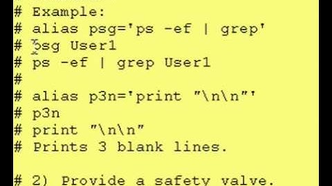 Intro To Korn Shell - 18a Creating an alias