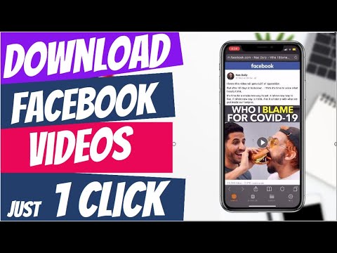How to Download Facebook Video on iPhone | Direct Save to Camera Roll  [2020]