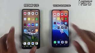 Redmi 12c Vs Tecno spark 10c speed test & comparison 2023