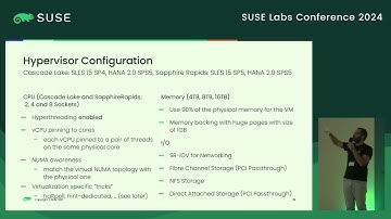 Arne Wolf & Dario Faggioli: SAP HANA on KVM @ SUSE