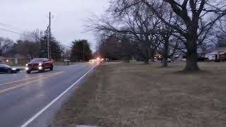 Wayne Township fire department pick up responding code 3 ( listen to that engine purrr