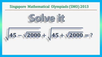 Can you solve this radical problem (SMO 2013)? Step by step explained.