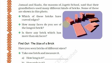 Mathematics class-4 chapter-1 Building with bricks page no- 9 and 10