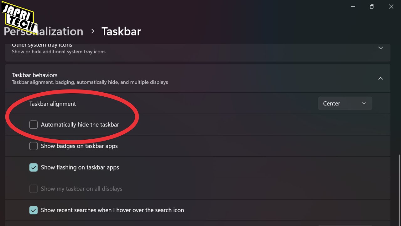 Mengatasi Taskbar di Windows 11 Hilang YouTube