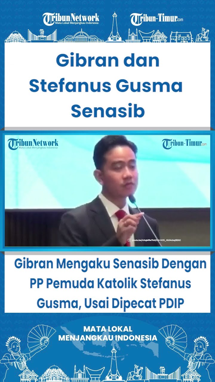 SHORT Gibran Mengaku Senasib Dengan PP Pemuda Katolik Stefanus Gusma, Usai Dipecat PDIP