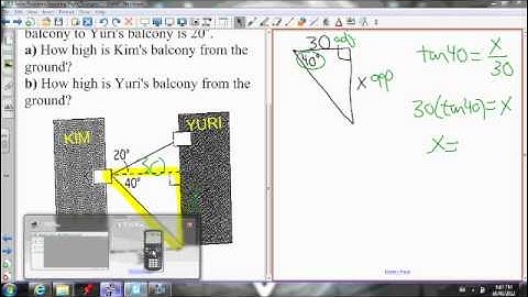 7.5 right triangle application question