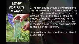 Instruments in measuring precipitation