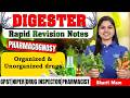 D-291 | Organized and Unorganized Drugs - Pharmacognosy | Rapid Revision Notes
