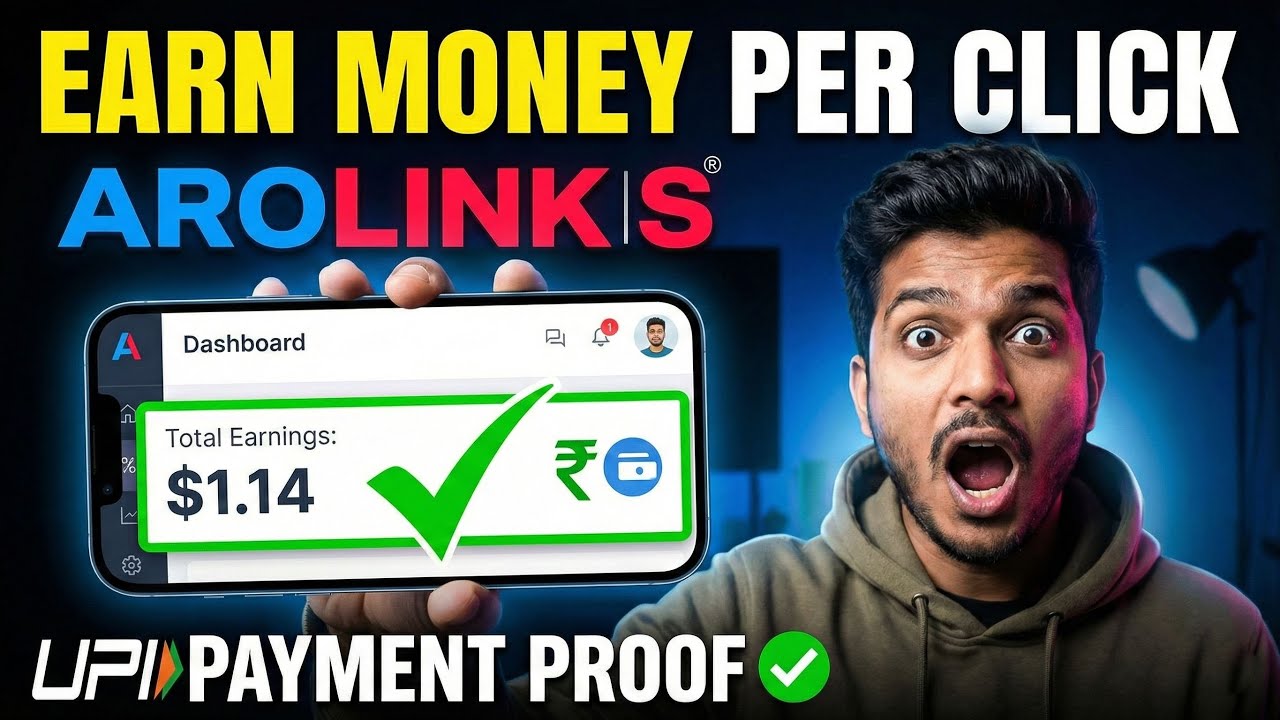Earn Money Per Click | $2 Minimum Withdrawal | UPI Payment Proof